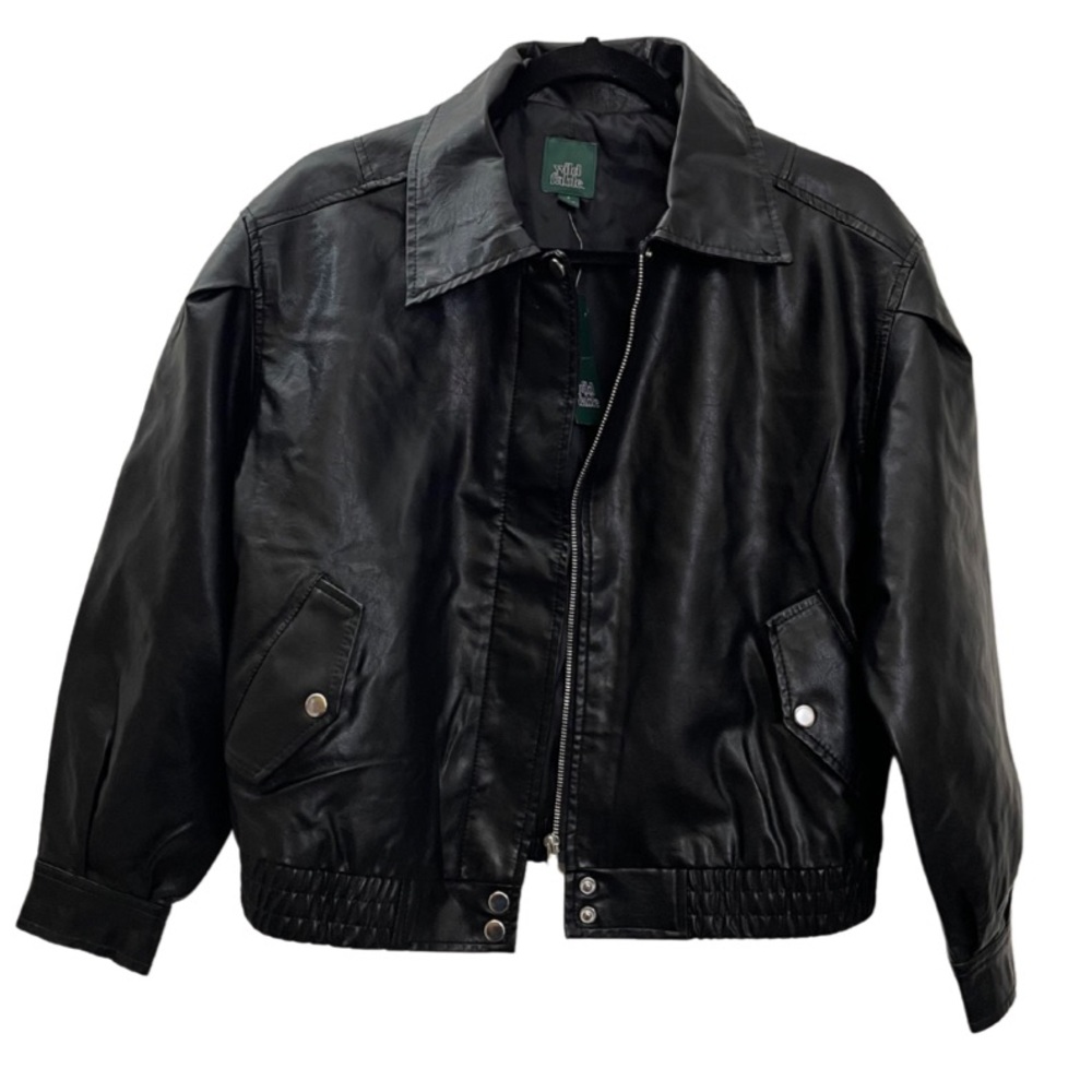 Faux leather jacket